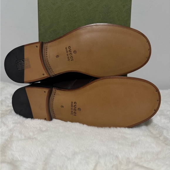 Gucci Men's Brown and Cream Loafers - Picture 5 of 11